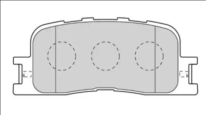 Комплект тормозных колодок NECTO FD7558A