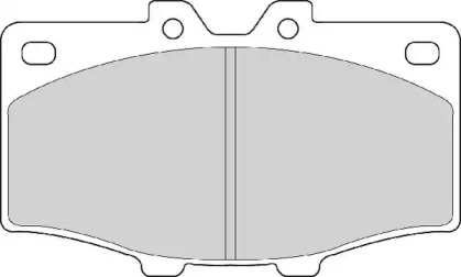 Комплект тормозных колодок NECTO FD882A