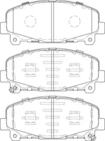 Комплект тормозных колодок NECTO FD7460A