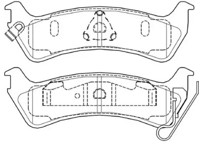 Комплект тормозных колодок NECTO FD7441A