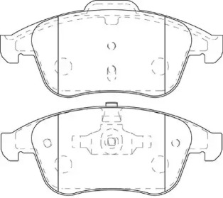 Комплект тормозных колодок NECTO FD7445A