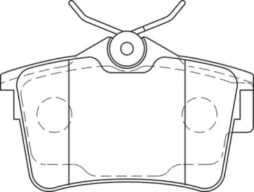 Комплект тормозных колодок NECTO FD7446A