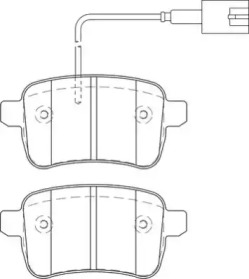 Комплект тормозных колодок NECTO FD7481A