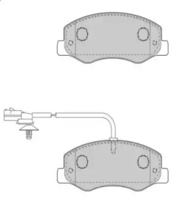 Комплект тормозных колодок NECTO FD7510V