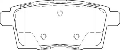 Комплект тормозных колодок NECTO FD7518A