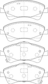 Комплект тормозных колодок NECTO FD7494A