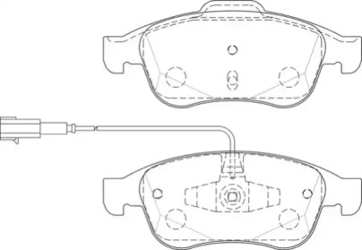 Комплект тормозных колодок NECTO FD7499A