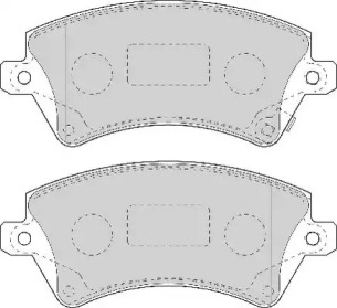 Комплект тормозных колодок NECTO FD6964A