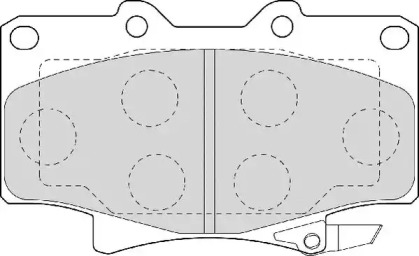 Комплект тормозных колодок NECTO FD6942A