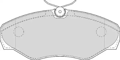 Комплект тормозных колодок NECTO FD6944V