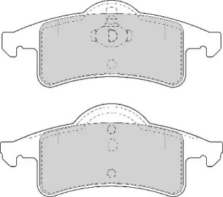 Комплект тормозных колодок NECTO FD6954A