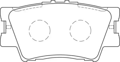 Комплект тормозных колодок NECTO FD7244A