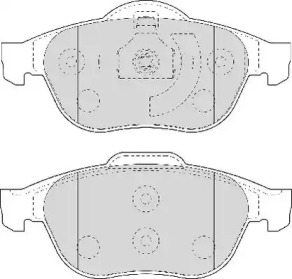 Комплект тормозных колодок NECTO FD6990A