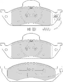 Комплект тормозных колодок NECTO FD7005A