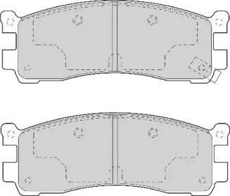 Комплект тормозных колодок NECTO FD6975A