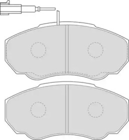 Комплект тормозных колодок NECTO FD6895V