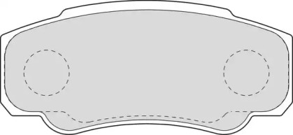 Комплект тормозных колодок NECTO FD6897V