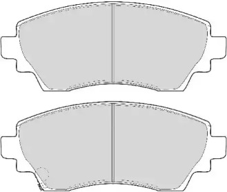 Комплект тормозных колодок NECTO FD6898A