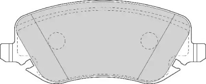 Комплект тормозных колодок NECTO FD6932A