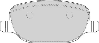 Комплект тормозных колодок NECTO FD6933A