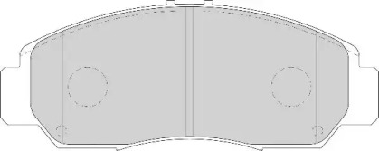 Комплект тормозных колодок NECTO FD7126A