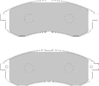 Комплект тормозных колодок NECTO FD7134A