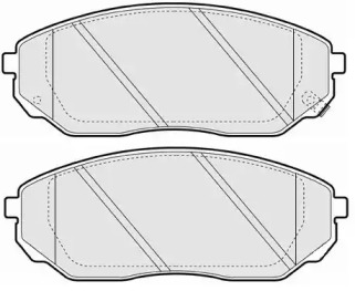 Комплект тормозных колодок NECTO FD7148A