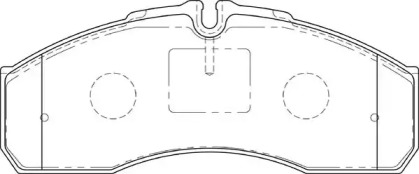 Комплект тормозных колодок NECTO FD7191V