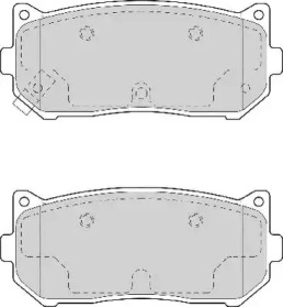 Комплект тормозных колодок NECTO FD7035A