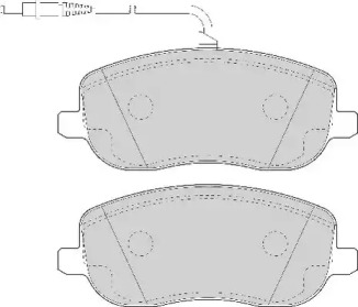 Комплект тормозных колодок NECTO FD7032A