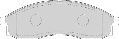 Комплект тормозных колодок NECTO FD7043A