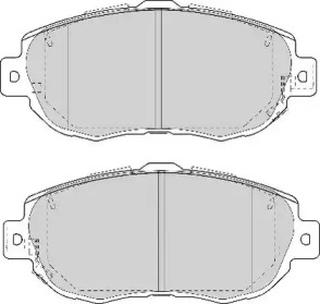 Комплект тормозных колодок NECTO FD7033A