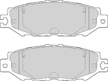 Комплект тормозных колодок NECTO FD7095A