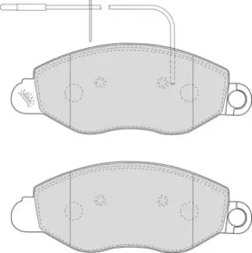 Комплект тормозных колодок NECTO FD7062V