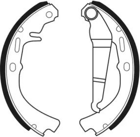 Комлект тормозных накладок NECTO N1048