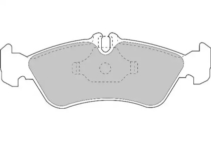 Комплект тормозных колодок NECTO FD6678N