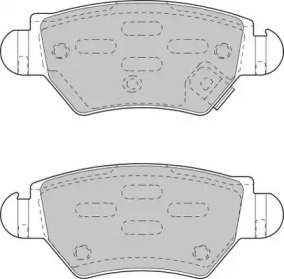 Комплект тормозных колодок NECTO FD6789N