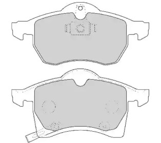 Комплект тормозных колодок NECTO FD6793N