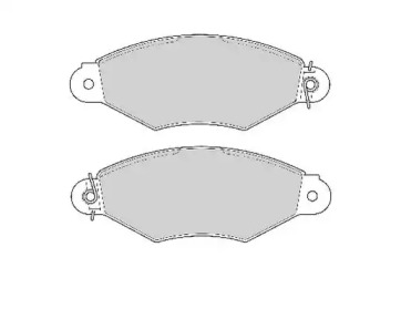 Комплект тормозных колодок NECTO FD6733N