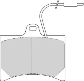 Комплект тормозных колодок NECTO FD160E