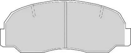 Комплект тормозных колодок NECTO FD6353N