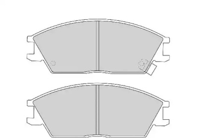 Комплект тормозных колодок NECTO FD897N