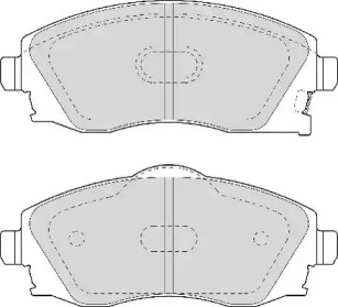 Комплект тормозных колодок NECTO FD6960N