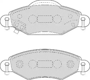 Комплект тормозных колодок NECTO FD6967N