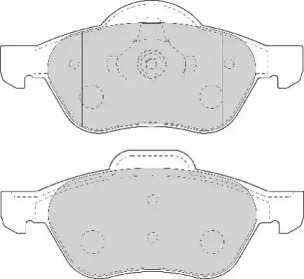 Комплект тормозных колодок NECTO FD7010N