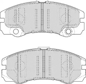 Комплект тормозных колодок NECTO FD6986N