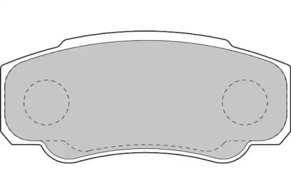 Комплект тормозных колодок NECTO FD6897N