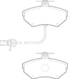 Комплект тормозных колодок NECTO FD6902N