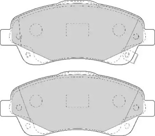 Комплект тормозных колодок NECTO FD7109N