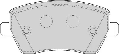 Комплект тормозных колодок NECTO FD7063N